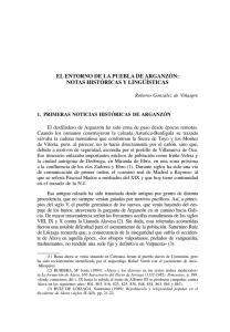 el entorno de la puebla de arganz&oacute;n: notas