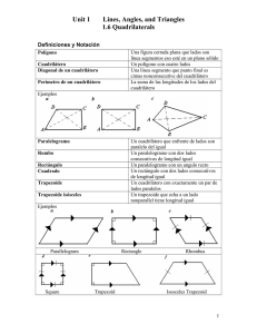 Unit 1 Lines, Angles, and Triangles 1.6 Quadrilaterals