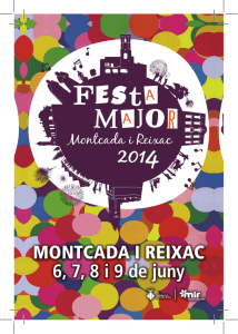 Programa PDF Festa Major Montcada i Reixac 2014