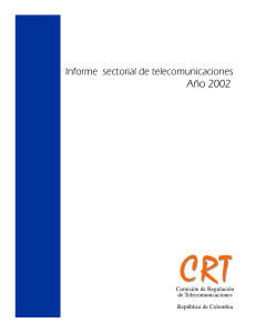 Informe Sectorial de Telecomunicaciones - Año 2002