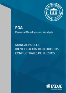 activity vector analysis - PDA Behavioral Assessment