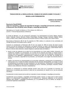 Resolución Res Ap (2008) - Agencia Española de Medicamentos y