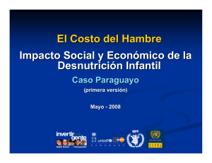 El Costo del Hambre Impacto Social y Económico de la