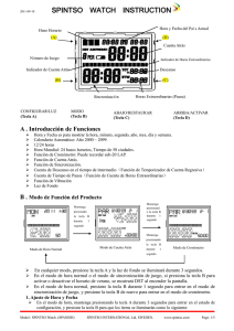 SPINTSO WATCH INSTRUCTION