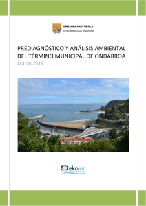 prediagnóstico y análisis ambiental del término municipal de ondarroa