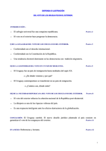 Defensa e ilustracion del voto