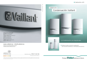 Catálogo comercial Calderas de condensación Vaillant