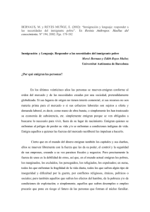 Bernaus, M. y Reyes Muñoz, E. - Segundas Lenguas e Inmigración