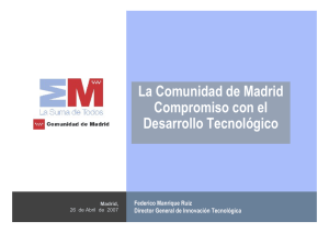 La Comunidad de Madrid. Compromiso con el Desarrollo