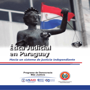 Ética Judicial en Paraguay Ética Judicial en Paraguay