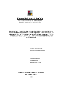 evaluación teórico - experimental de la norma chilena nch 1198