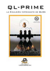 la Emulsión Imprimante de QLSA - Asfalto Química Latinoamericana