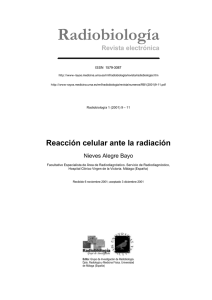 Radiobiología - Departamento de Radiología y Medicina Física