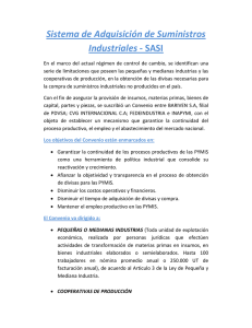 Sistema de Adquisición de Suministros Industriales - SASI