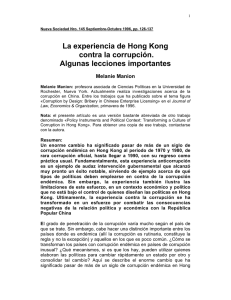 La experiencia de Hong Kong contra la