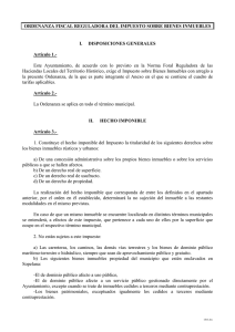 ordenanza fiscal reguladora del impuesto sobre bienes inmuebles