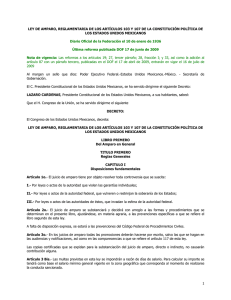 ley de amparo - Tribunal Superior de Justicia del Estado de Querétaro