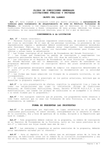 Pliegos Condiciones Generales - Poder Judicial de Entre Ríos