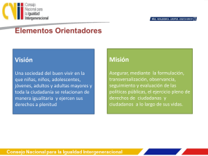 Diapositiva 1 - Consejo Nacional para la Igualdad Intergeneracional