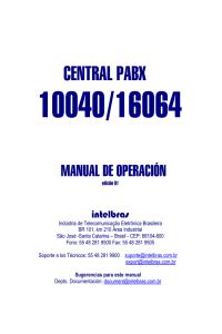 Manual operación central 10040, 16040.