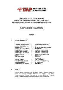 electricidad industrial - Universidad Alas Peruanas