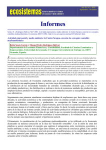 Informes - Revista Ecosistemas