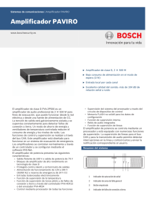 Amplificador PAVIRO - Bosch Security Systems