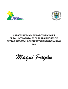 caracterizacion de las condiciones de salud y laborales de