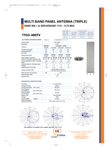 multi band panel antenna (triple)