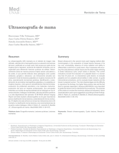 Ultrasonografía de mama