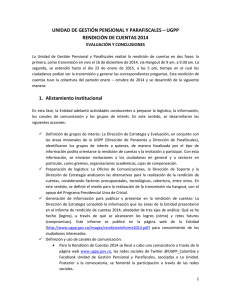 Conclusiones Rendición de Cuentas 2014