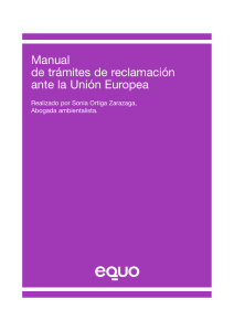 Manual de reclamación a la Unión Europea