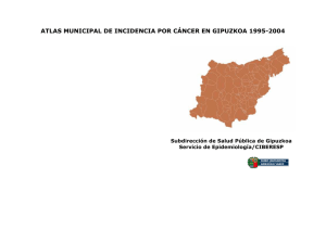 Atlas municipal de incidencia por cáncer en Gipuzkoa