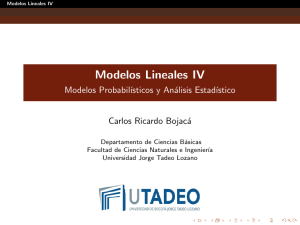 Modelos Lineales IV