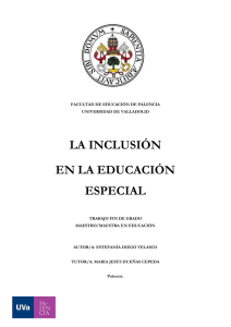 la inclusión en la educación especial
