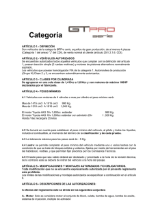 reglamento tecnico campeonato act - gtpro series