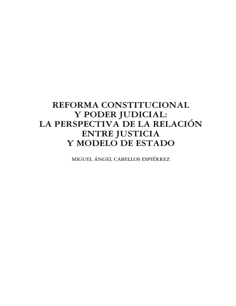 reforma constitucional y poder judicial