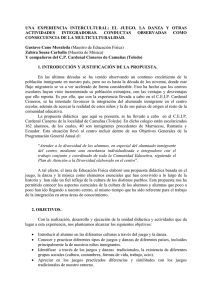 EDUCACIÓN FÍSICA E INTERCULTURALIDAD: EL JUEGO, LA