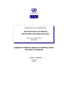 Legislación laboral y género en América Latina. Avances y omisiones