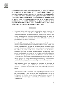 Resolución del Ararteko, de 14 de Octubre de 2002