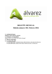 BOLETÍN MENSUAL Boletín número 184. Febrero 2016