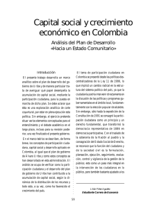 Capital social y crecimiento económico en Colombia