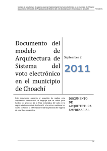 Documento del modelo de Arquitectura de Sistema del voto