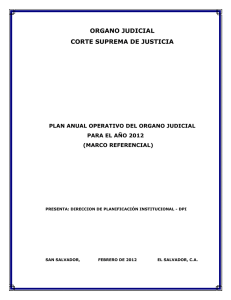 ORGANO JUDICIAL CORTE SUPREMA DE JUSTICIA