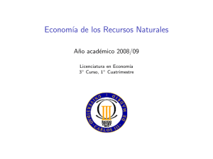 Economía de los Recursos Naturales