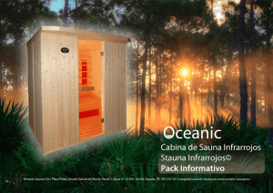 Cabina de Sauna Infrarrojos Stauna Infrarrojos© Pack Informativo