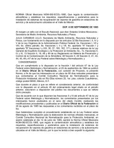 NORMA Oficial Mexicana NOM-092-ECOL-1995, Que