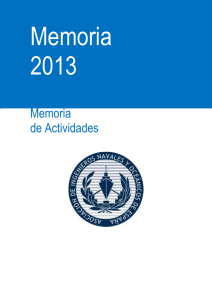 Memoria de actividades AINE 2013