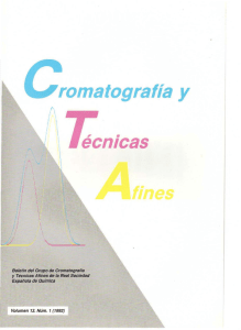 romatografía y \ ecnlcas - Sociedad Española de Cromatografía y