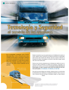 Tecnologia y seguridad para los camiones